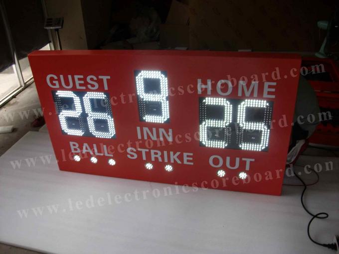 Large Size Portable Scoreboard Baseball , LED Electronic Scoreboard For Baseball