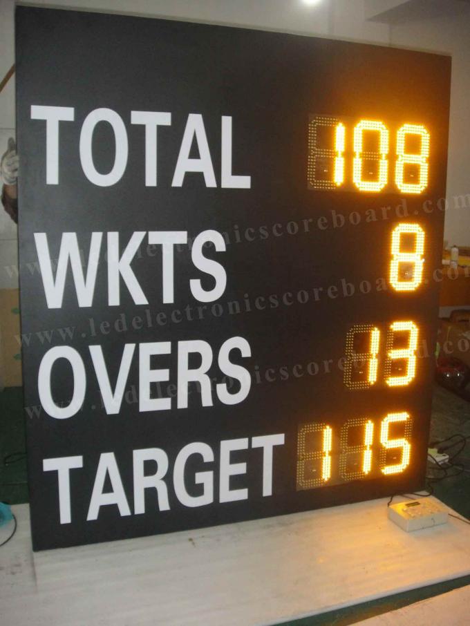 Large Outdoor Cricket Digital Scoreboard , 7 Segments Cricket