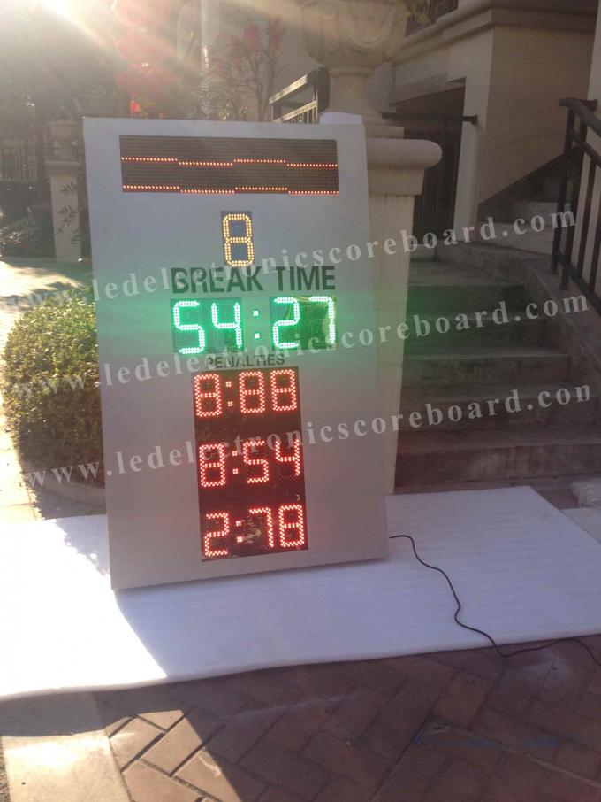 Grey Color IP65 LED Electronic Scoreboard Paintball With Black Stickers