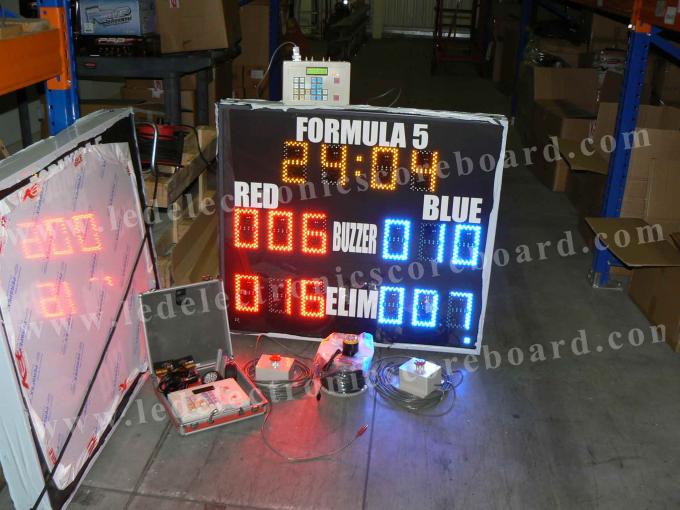 Yellow Red Blue Colors Led Electronic Scoreboard Outdoor For Paintball