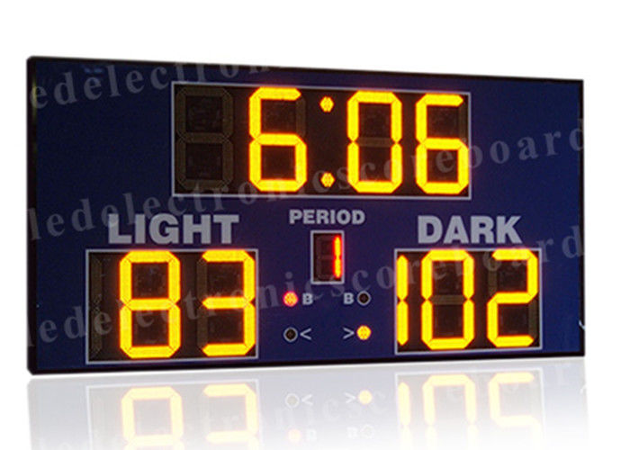110V 250V Basketball Game Clock , Electronic Basketball Scoreboard