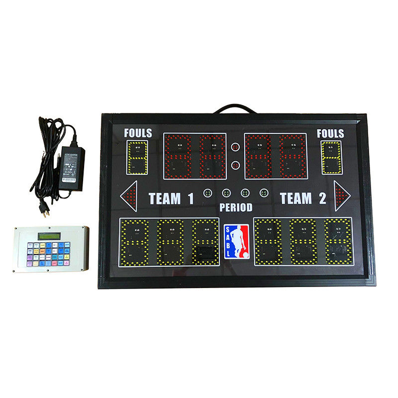 PBS12D-GRY Indoor Portable Baskebtall Scoreboard With Customized LOGO
