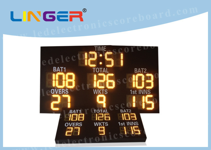 IP65 Level Digital Cricket Scoreboard , Multi Sport Scoreboard 7 Segment Display