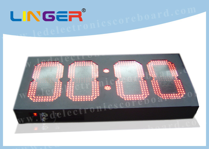 5 Voltage LED Digital Clock Display For Roadside Shop Customized Size
