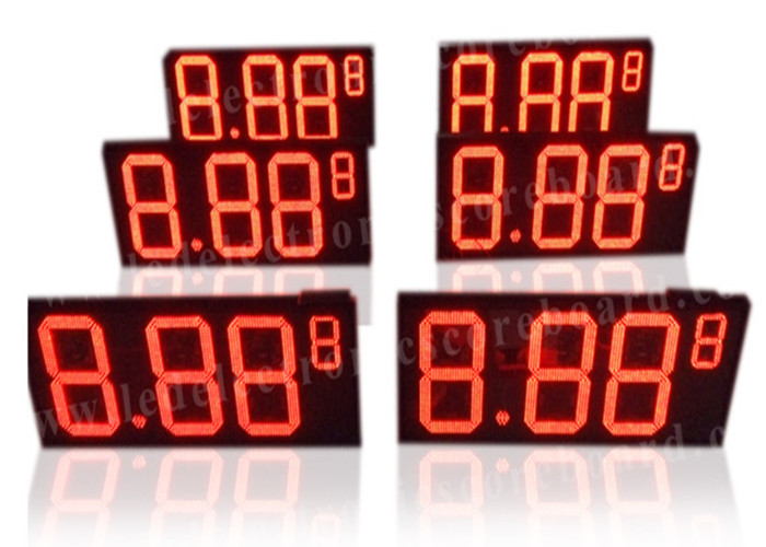 Wireless Remote LED Gas Price Sign For Roadside 580mm X 1500mm X 100mm