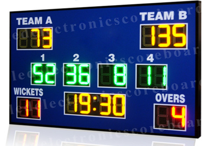 High Brightness Cricket Score Board , Led Electronic Scoreboard Outdoor Type