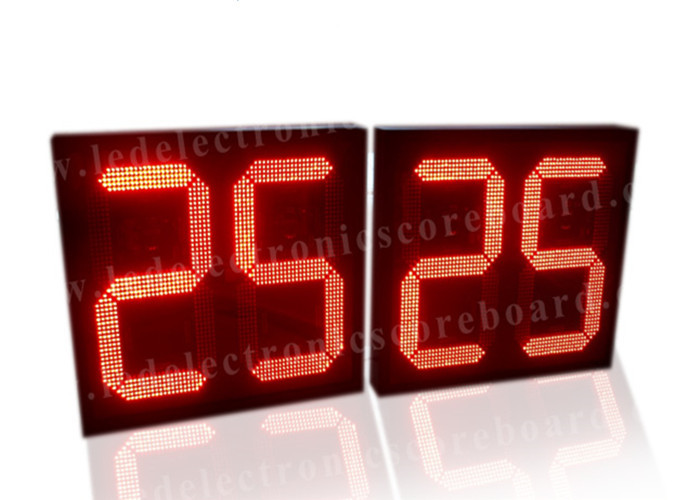 5V Red Color LED Countdown Timer For Basketball Game Customized Design