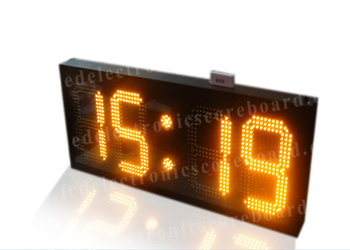 Amber Color Electronic Countdown Timer , Outdoor Type Countdown Led Clock