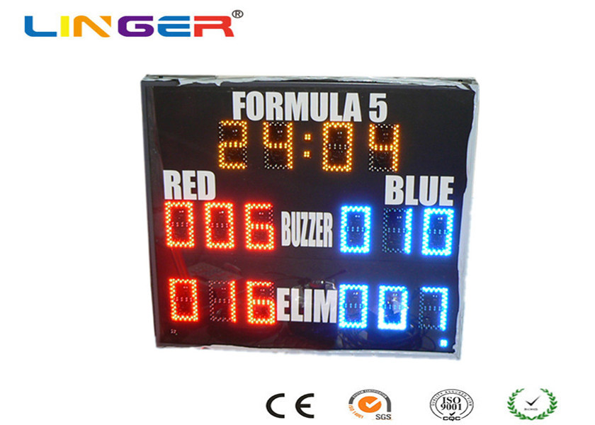 Yellow Red Blue Colors Led Electronic Scoreboard Outdoor For Paintball