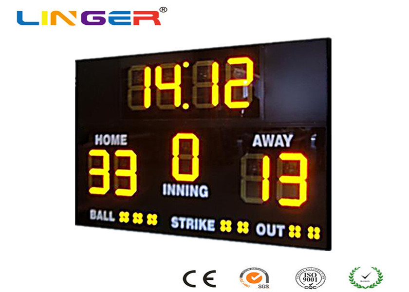 Athletic Digital Baseball Scoreboard , Baseball Electronic Scoreboard