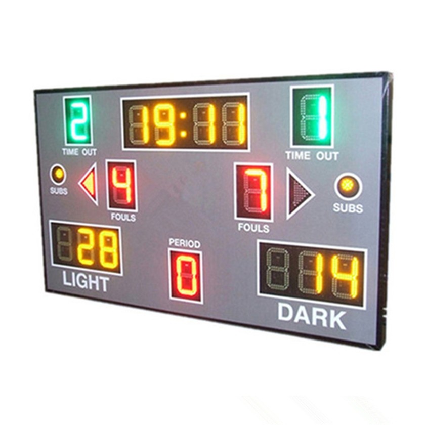 Red Green Yellow Color Portable Electronic Basketball Scoreboard