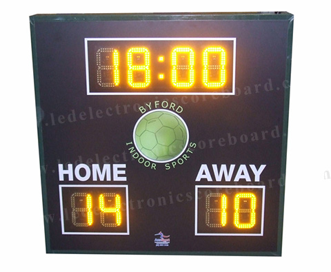 8 Digits Simple Function LED Football Scoreboard With Wire Controller