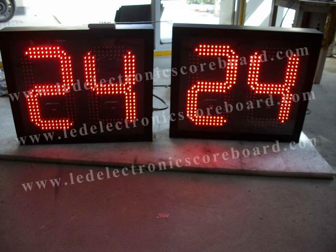 12 Inch 300mm 24 Second Shot Clock , Sports Countdown Timer Digital 88 X 2