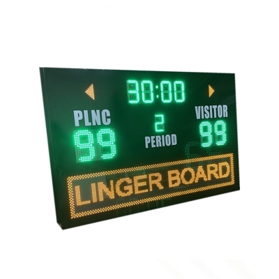 Led Soccer Football Electronic Scoreboard With Advertisment Moving Sign
