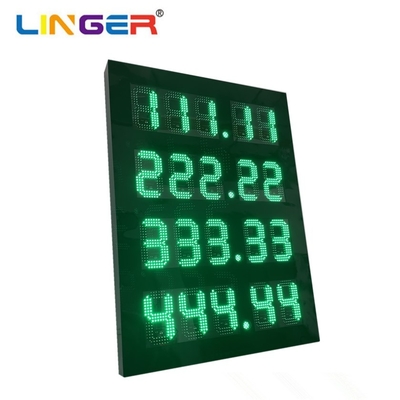 Double Sides Gas Price Led Display 888.88 X 4 Lines