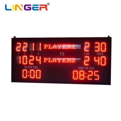 630nm Red Light Emitting Diode Led Tennis Scoreboard With Name Letters