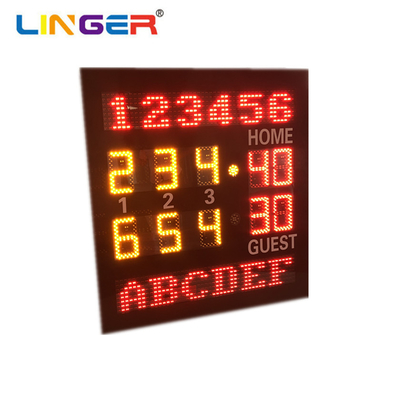 630nm Red Light Emitting Diode Led Tennis Scoreboard With Name Letters