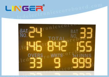 Easy Installation LED Cricket Scoreboard Amber Digit Color 110V ~ 240V Input Power
