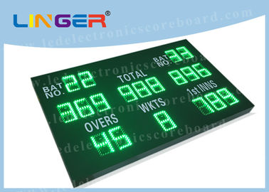 Inside Led Cricket Scoreboard Green Color High Resolution 1000mm*1600mm*90mm