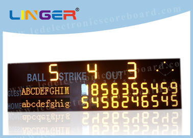 High Brightness LED Baseball Scoreboard For University CE / RoHS Approved