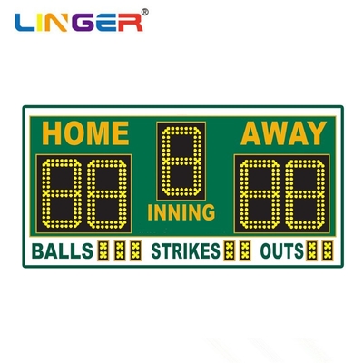 High Resolution Electronic Baseball Board LED Segment Digit High Refresh Rate