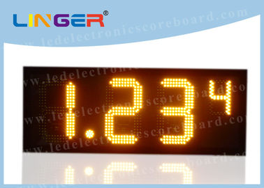 Amber Single Color Digital Gas Price Signs With IR Remote 100000 Hours