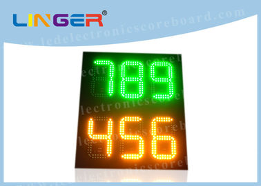 888 12inch Led Gas Price Sign , Led Petrol Station Price Signs Green Amber Color