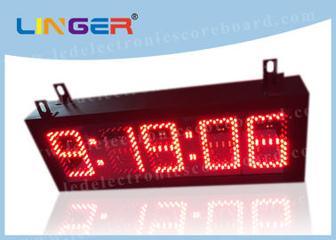 Red Color Digits LED Digital Clock With Seconds Different Style 300*850*100mm