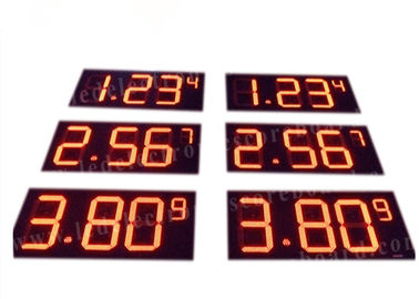 Outdoor 16'' Led Fuel Price Signs , Led Gas Price Display Waterproof