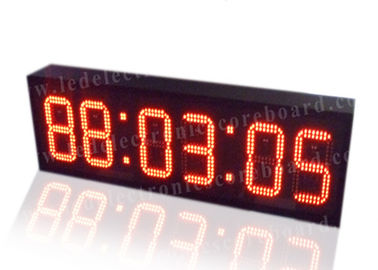Super Brightness Red Digital Clock , Digital Time Clock For Train Station