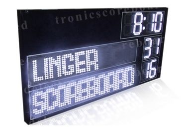 P16mm LED Football Scoreboard With White Color Digits Easy Maintenance