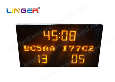 Multi Functional Led Electronic Scoreboard Football With Iron / Steel Frame
