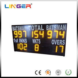 Yellow Electronic Cricket Scoreboard For School Message Display , Easy Install