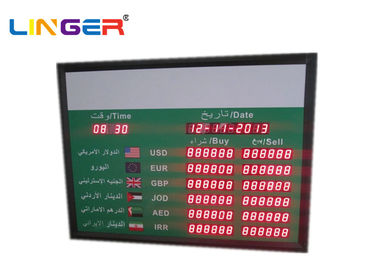 Indoor 1.8 Inch Currency Rate Display Board Panel In Arabic , 2 Years Warranty