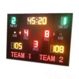 Reliable Led Basketball Scoreboard 8 Inch Digits In Different Color With Team Name