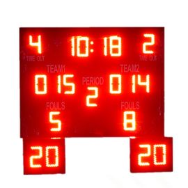 Indoor Outdoor LED Basketball Scoreboard , Basketball Countdown Timer Waterproof