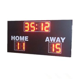 Red Digit Color LED Football Scoreboard , High School Football Scoreboards