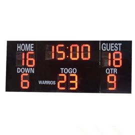 20 Inch Large Red Digits Electronic Soccer Scoreboard For Outdoor CE / ROHS