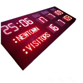 AFL Type LED Electronic Scoreboard With 18 Digits In Red Color For Australia Sport Club