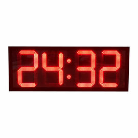 20 Inch Dip Type Led Digital Clock / Large Electronic Clock For Outdoor