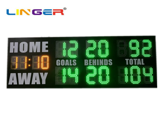 710mmX2075mmX70mm Green Color AFL Electronic Scoreboard UV Protection