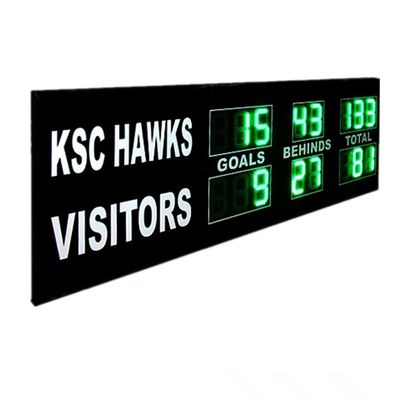 710mmX2075mmX70mm Green Color AFL Electronic Scoreboard UV Protection
