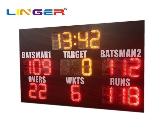Customized Controller 12inch LED Cricket Scoreboard With Waterproof Cabinet