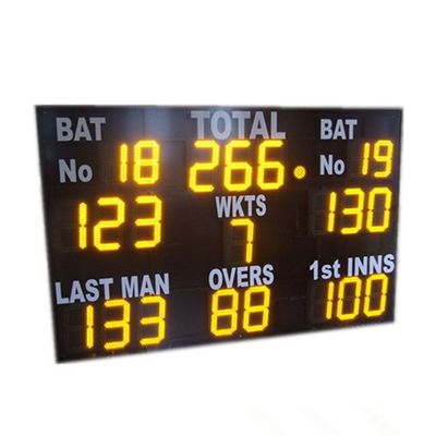 Customized Controller 12inch LED Cricket Scoreboard With Waterproof Cabinet