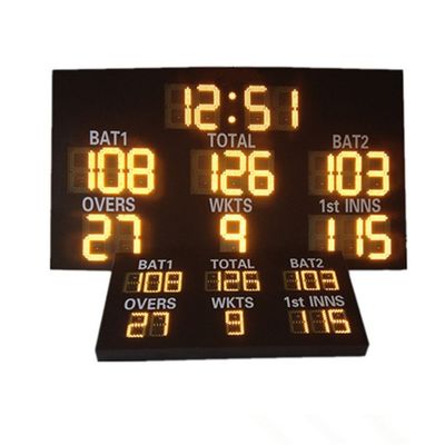 Customized Controller 12inch LED Cricket Scoreboard With Waterproof Cabinet