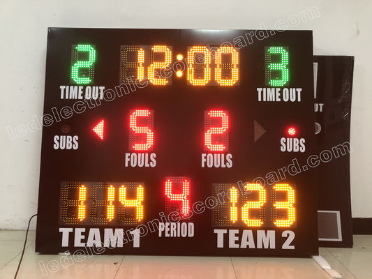 DIP Led Electronic Indoor Outdoor Basketball Scoreboard No Dazzling