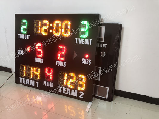 DIP Led Electronic Indoor Outdoor Basketball Scoreboard No Dazzling