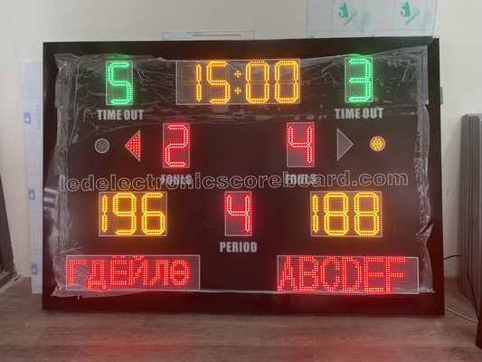 8'' 200mm LED Basketball Scoreboard With Mongolian Language