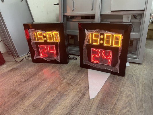 4mm Acrylic Board Red Color Shot Clock With Game Time