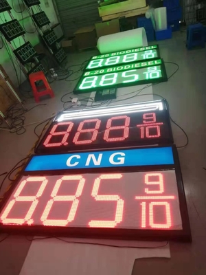 UV Acrylic Board LED Gas Price Sign Green Color 12'' 300mm